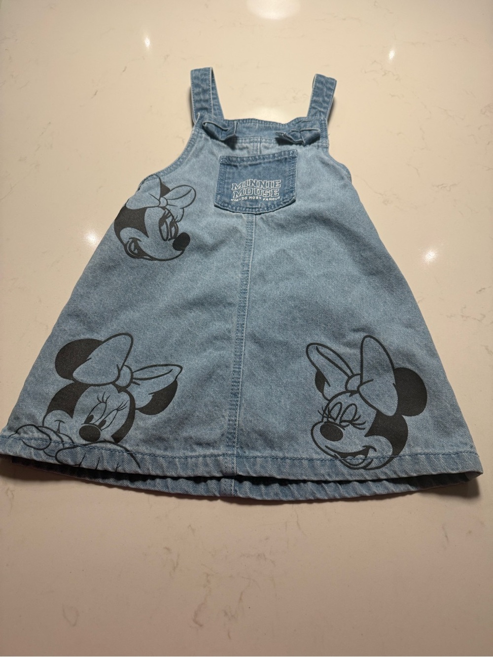 Minnie Mouse Light Blue Denim Dress